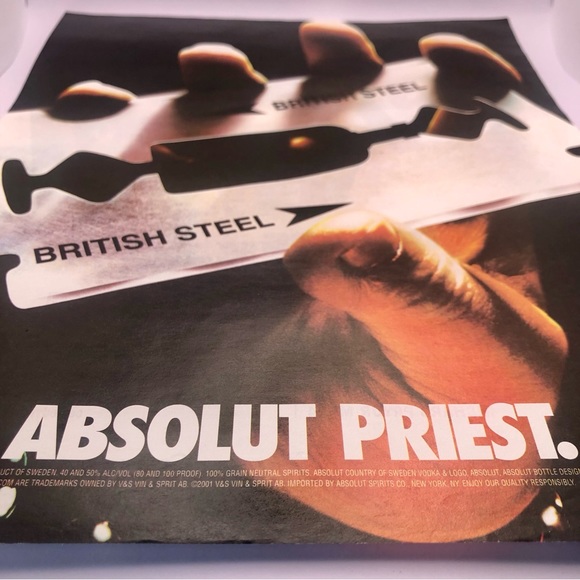 🟢[Absolut Vodka] ABSOLUT PRIEST Original 2001 Vintage Magazine Advertisement - Picture 4 of 10